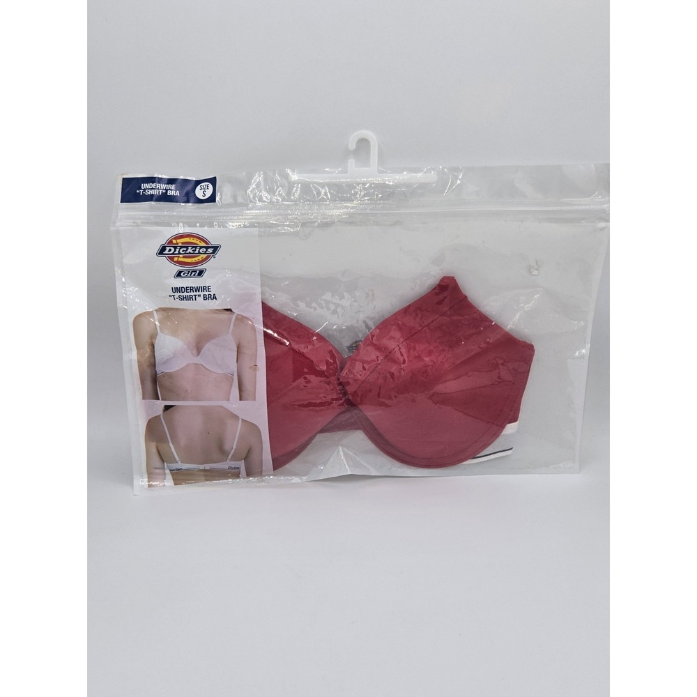 Dickies Girl Red Underwire T-Shirt Bra Size Small New in Package